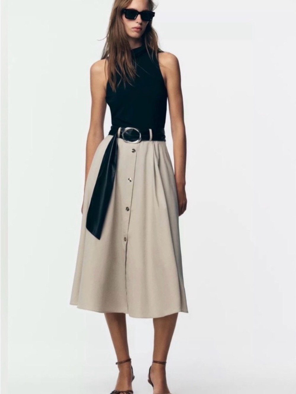 Zara new with tag XS combination skirt/ top with belt